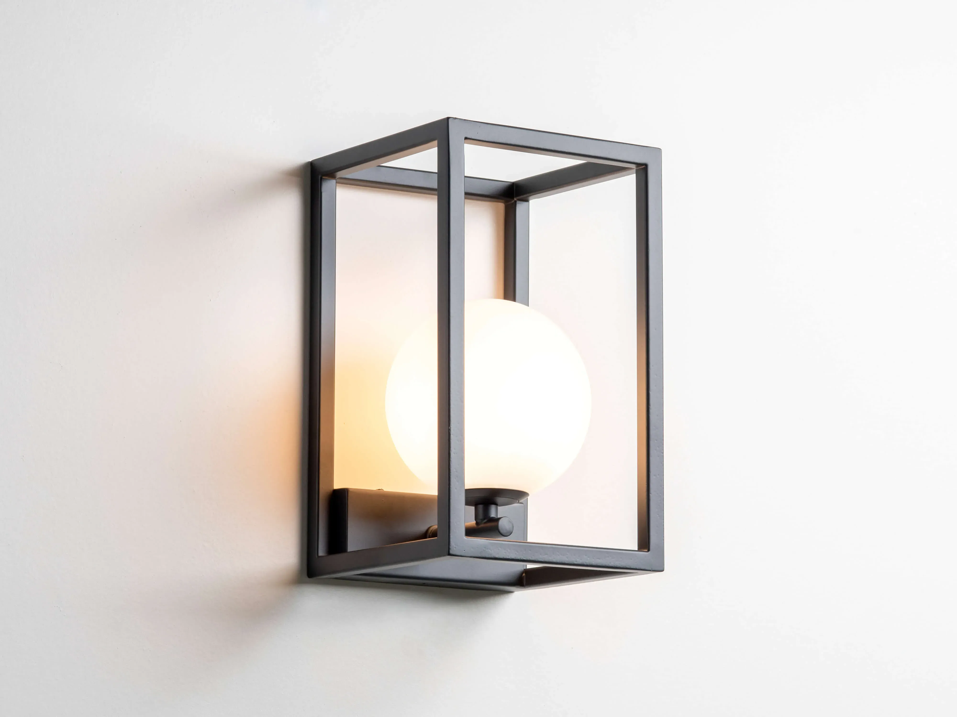 Lantern Wall Light - Charcoal Grey image