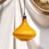 Large Bell Ceiling Pendant - Amber