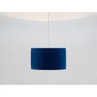 Large Pleated Lamp Shade - Blue