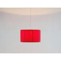 Large Pleated Lamp Shade - Coral