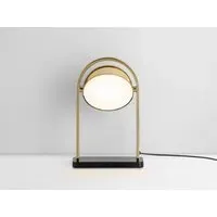 LED Dome Table Lamp EU - Brass, Marble