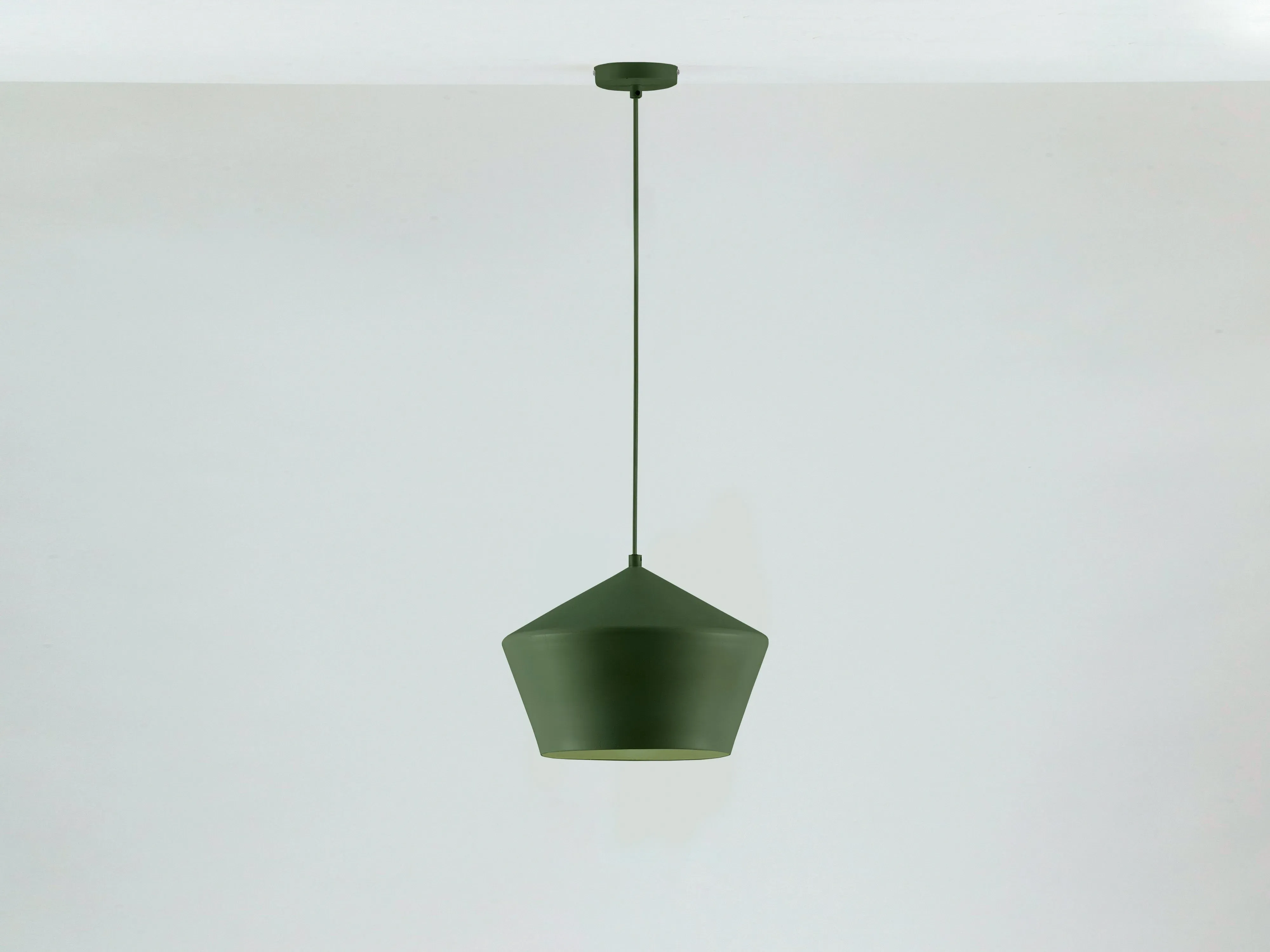 Metal Diner Pendant Light - Olive Green