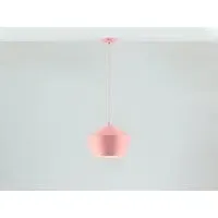 Metal Diner Pendant Light - Pink