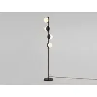 Opal Disk Floor Lamp - Charcoal Grey