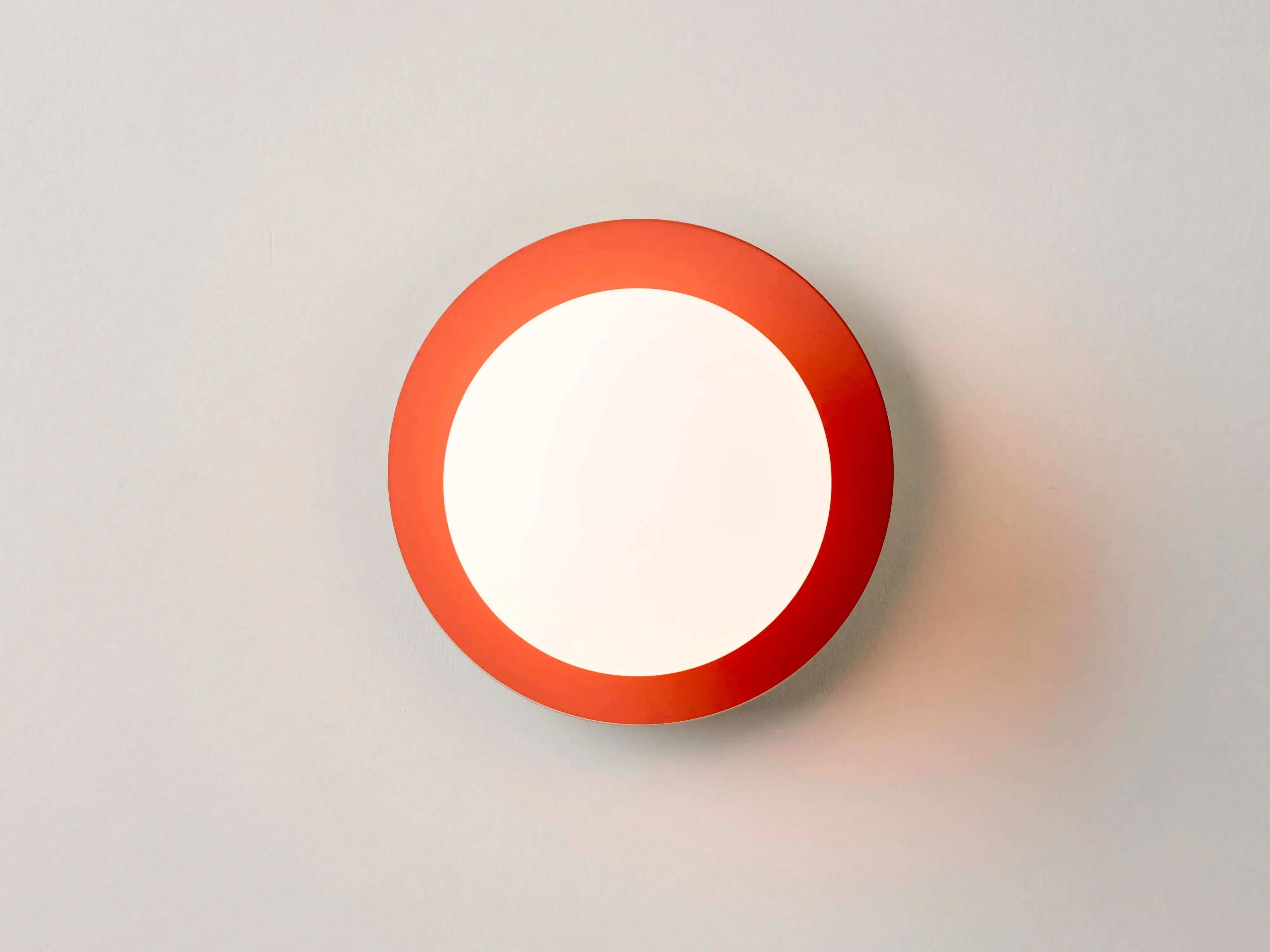 Opal Disk Wall Light - Peel Orange, Glass