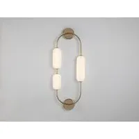 Oval Pill Wall Light - Brass