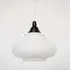 Pear-Shaped Ceiling Pendant Light - White Opaline Glass