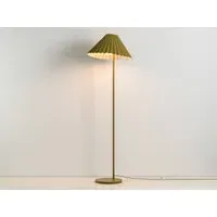 Pleat Reading Floor Lamp with Adjustable Shade - Moss Green, Steel