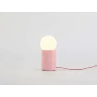Ribbed Table Lamp - Pink, Concrete