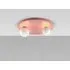 Round Flush Ceiling Light - Pink