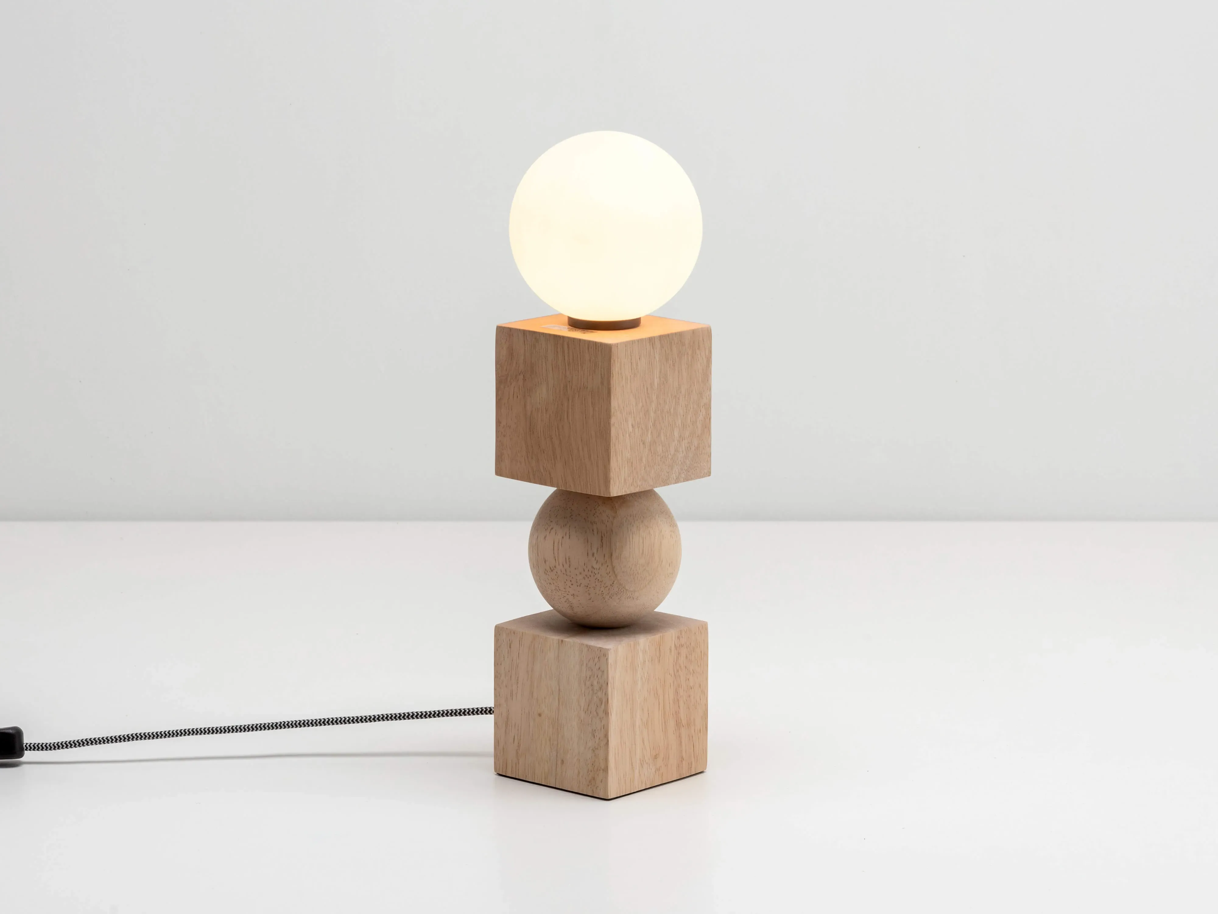 Seed Table Lamp - Natural Wood image