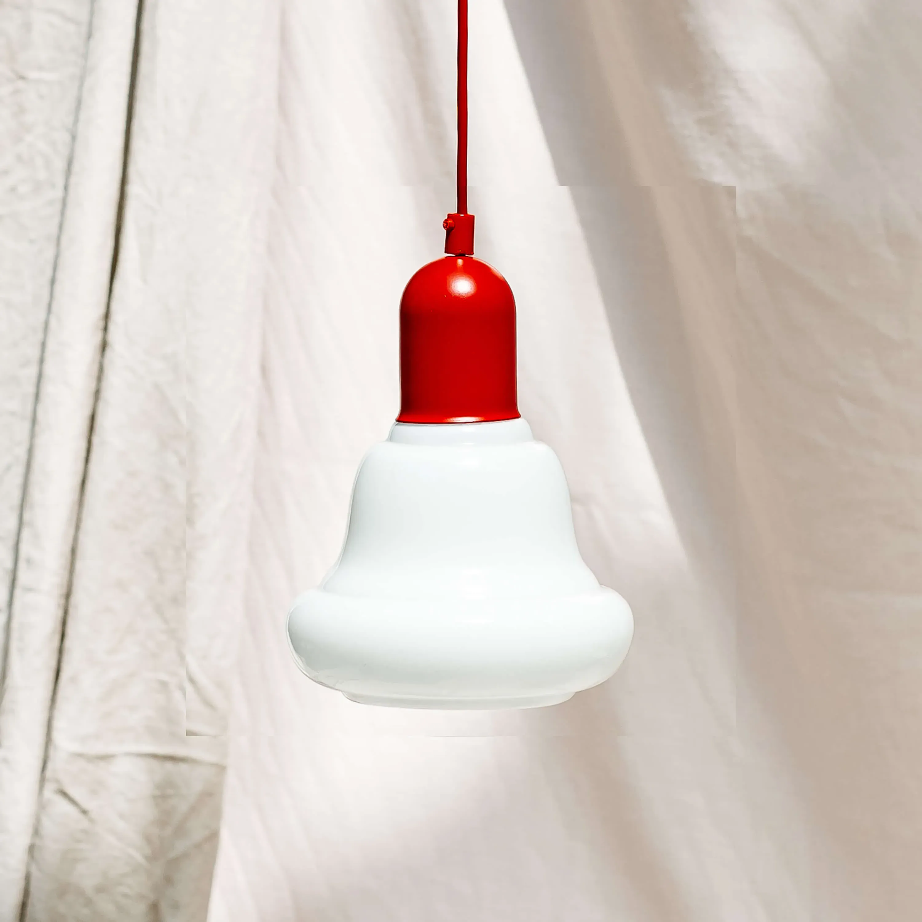 Small Opaline Ceiling Pendant - Red image