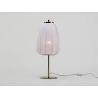 Soft Fabric Table Lamp - White, Brass