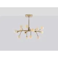 Sputnik Flush Ceiling Light with LED - Brass