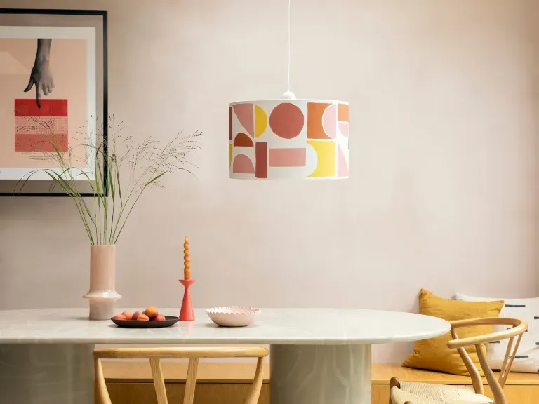 Tiles Large Lamp Shade - Pink image