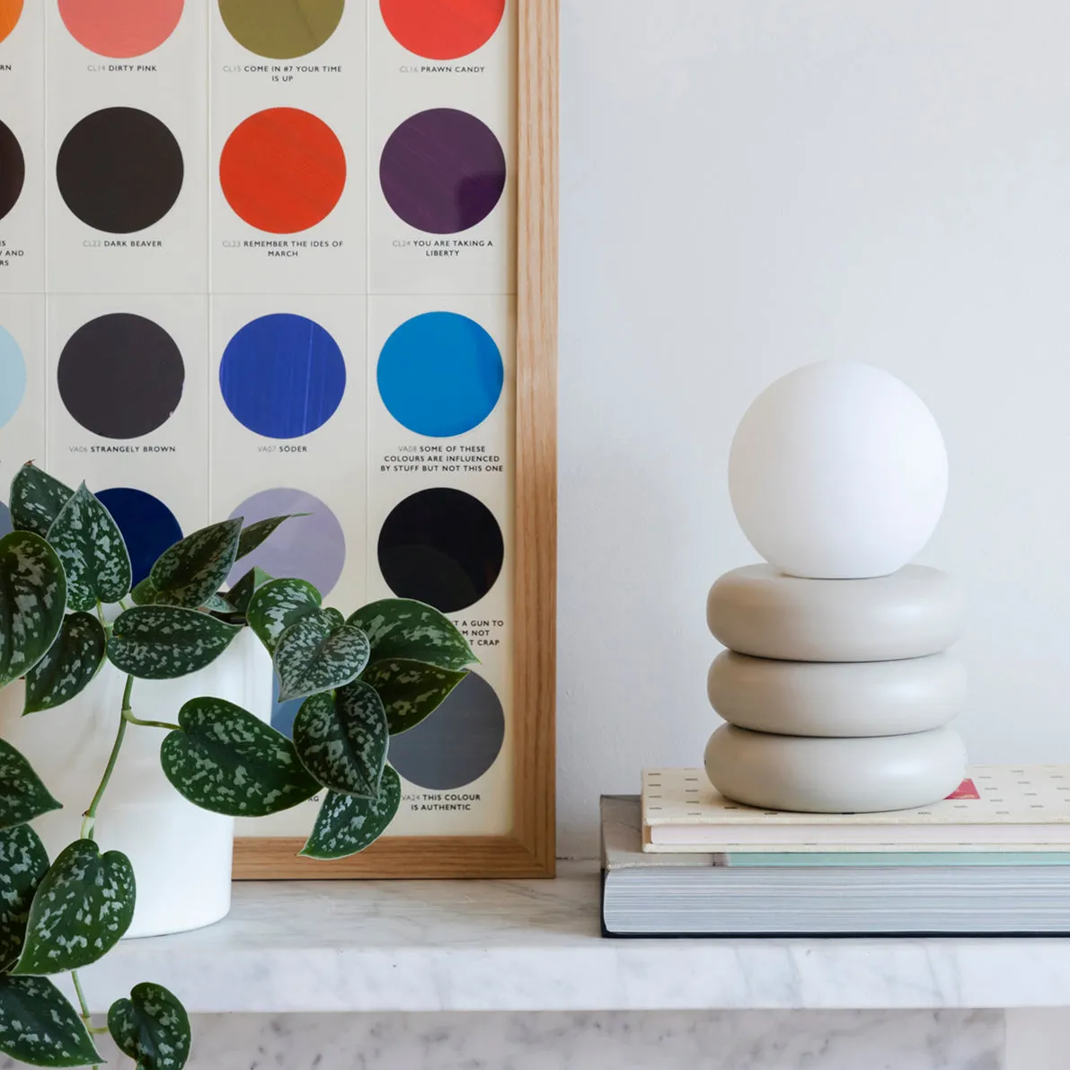 Tube Cordless Table Lamp - Sand Grey