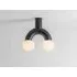 Tube Flush Ceiling Light - Charcoal Grey