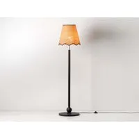 Turned Wood Floor Lamp - Charcoal Grey alternate view