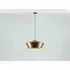 Wide Metal Diner Pendant Light - Brass