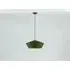 Wide Metal Diner Pendant Light - Olive Green