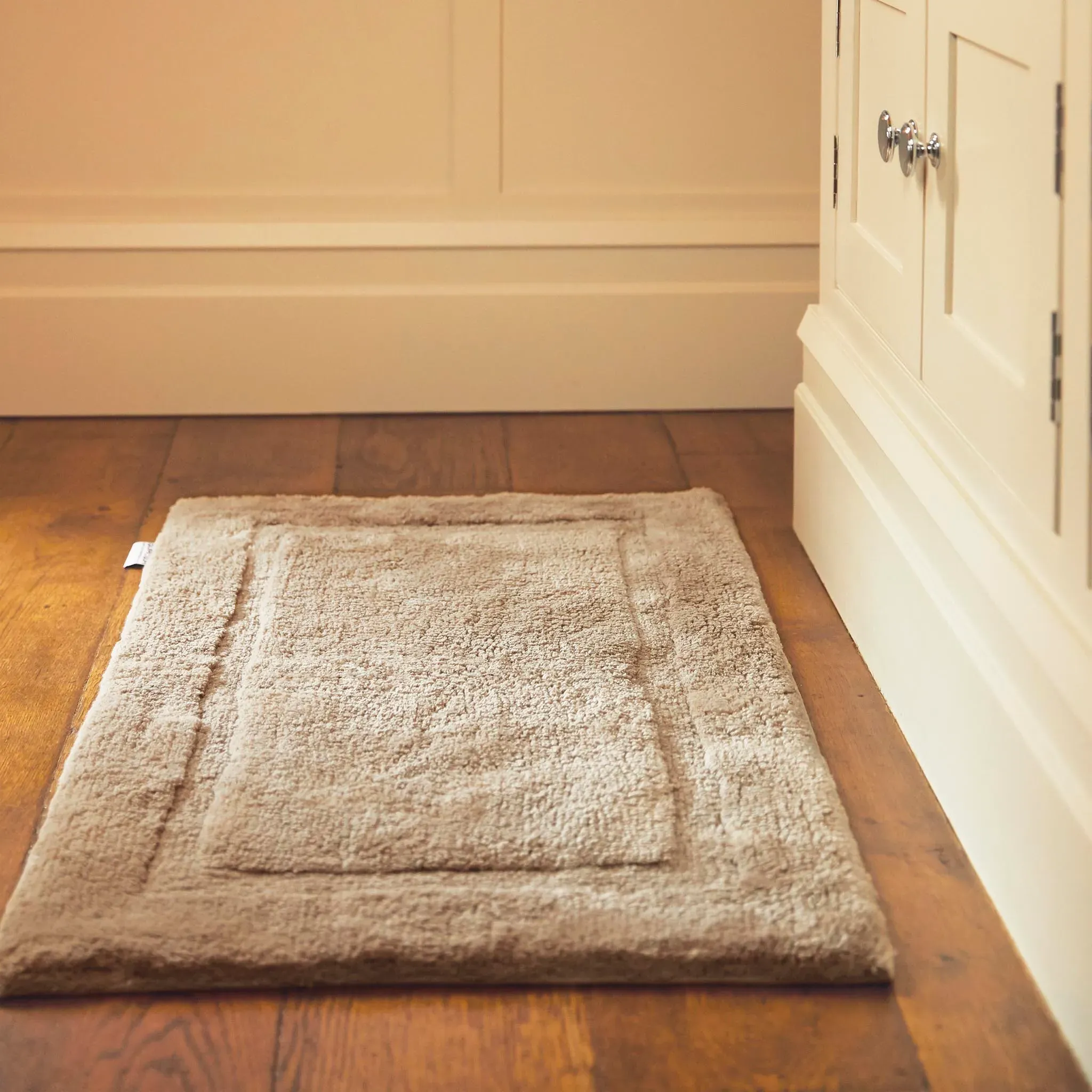 Bamboo Border Bath Mat - Light Brown, Bamboo product