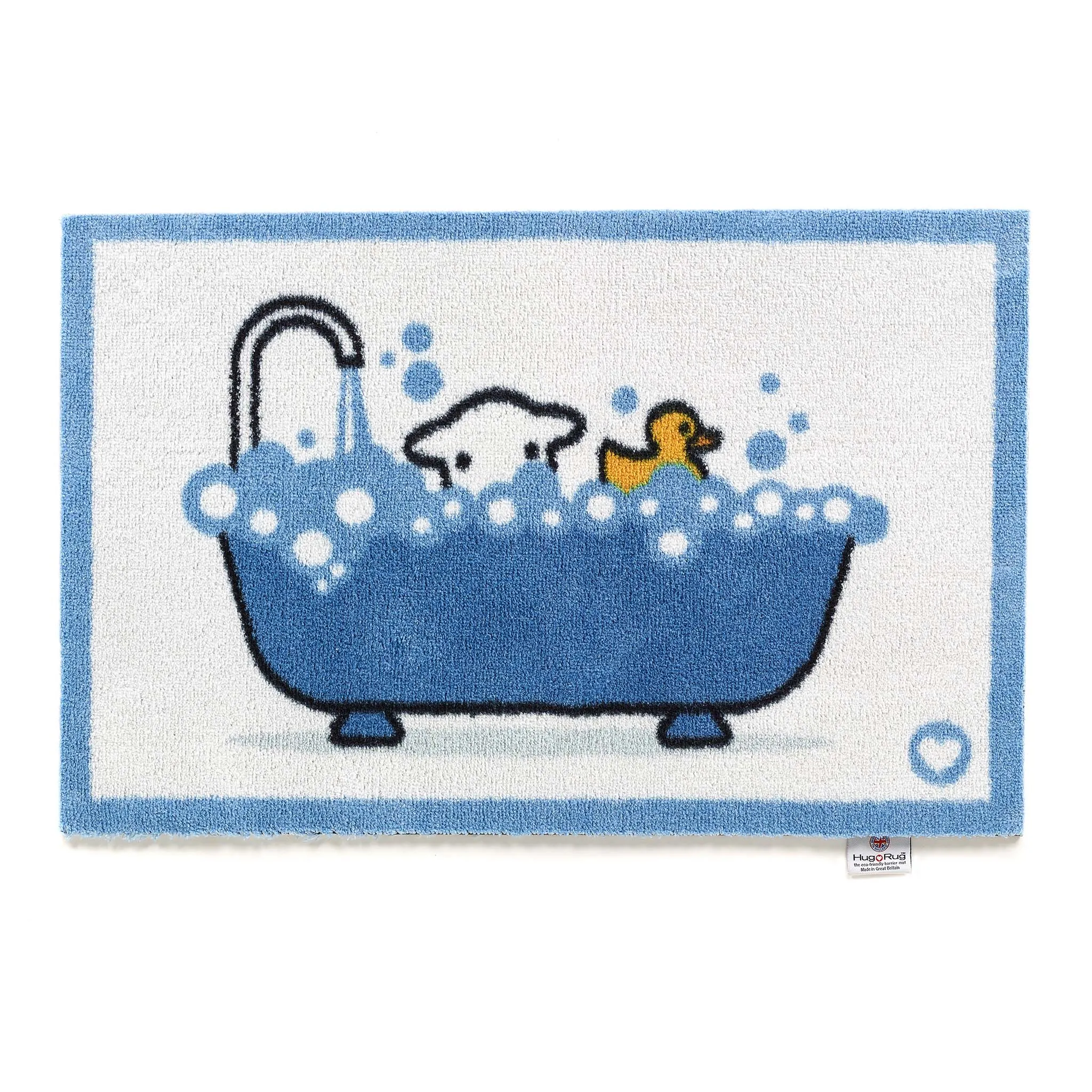 Bathtime Herdy Washable Bath Mat - Blue alternate view