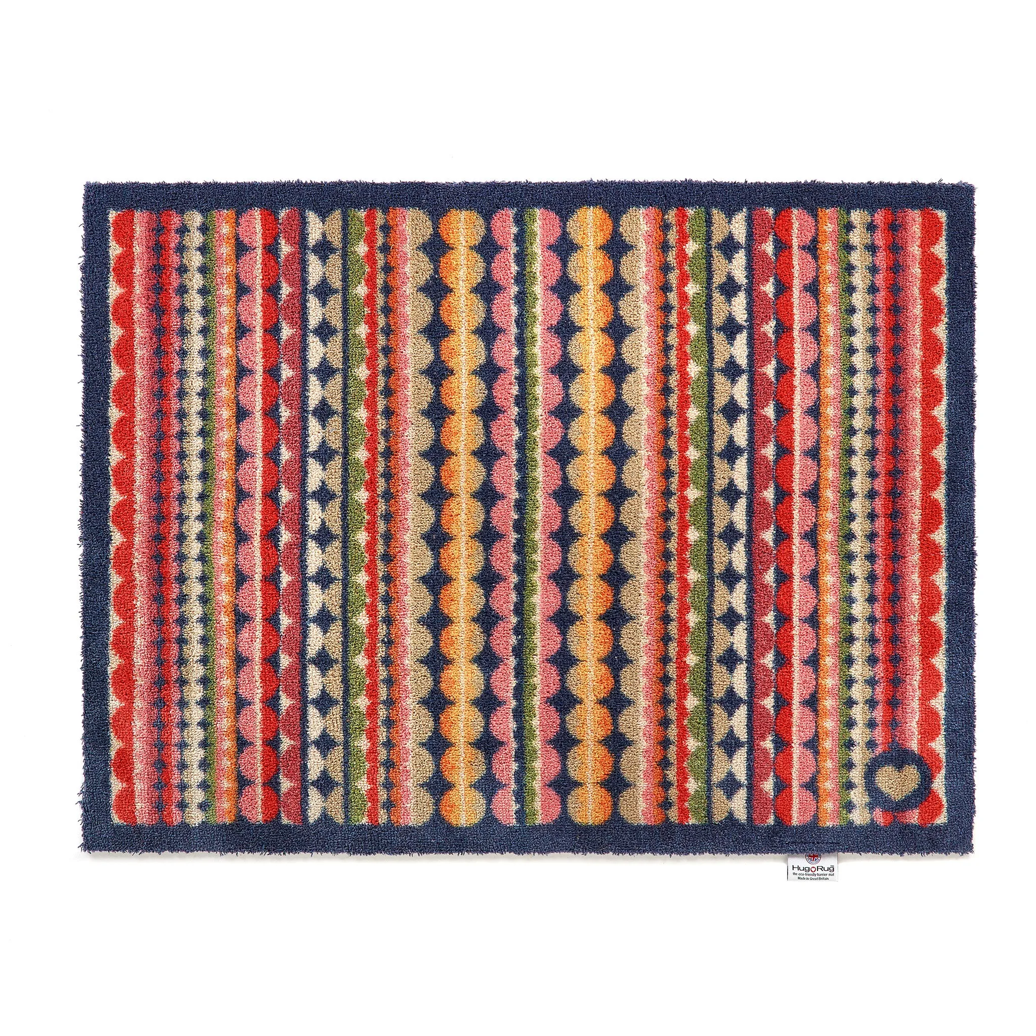 Beady Stripe Doormat - Navy alternate view