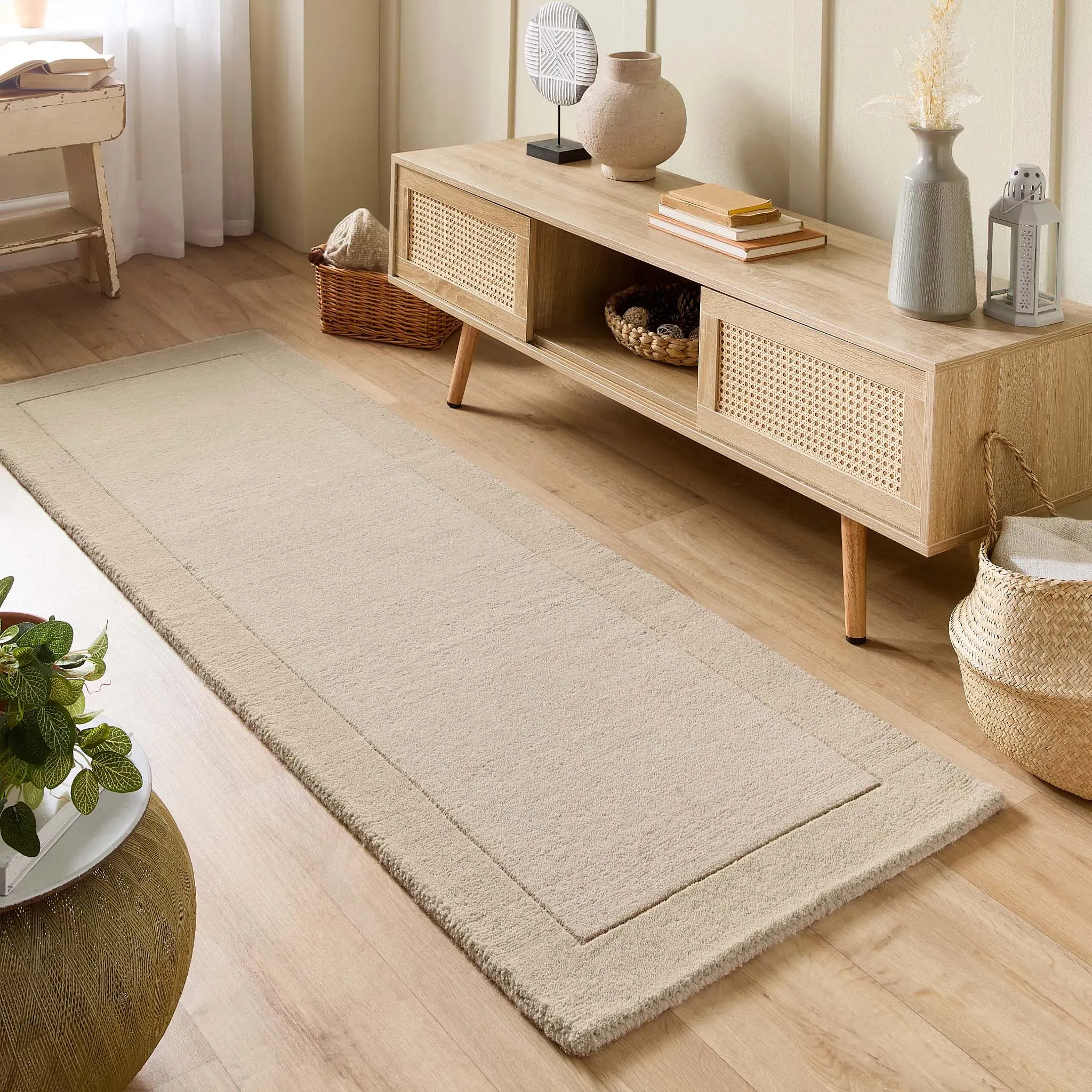 Borders Wool Runner - Natural product