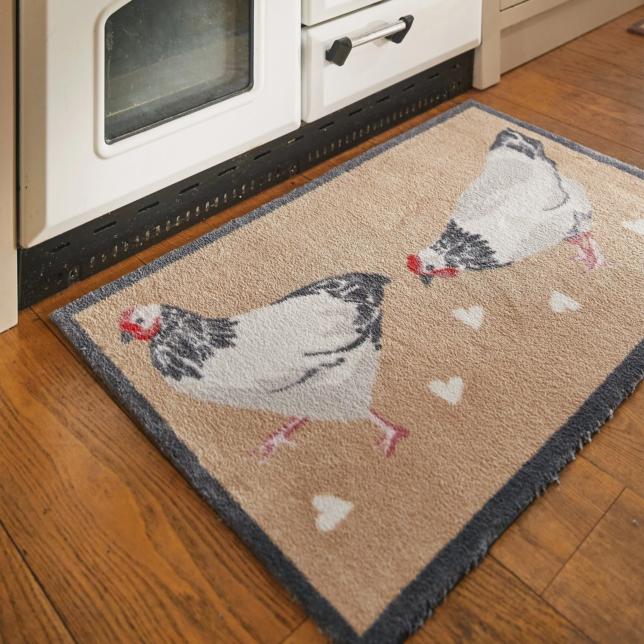 Chicken 1 Washable Doormat - Beige product