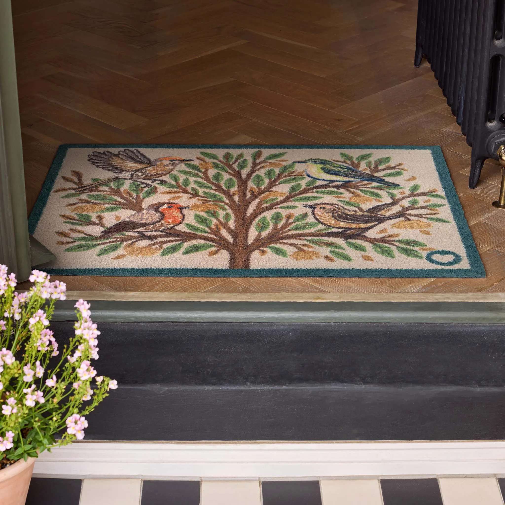 Chorus Bird Washable Doormat - Beige product