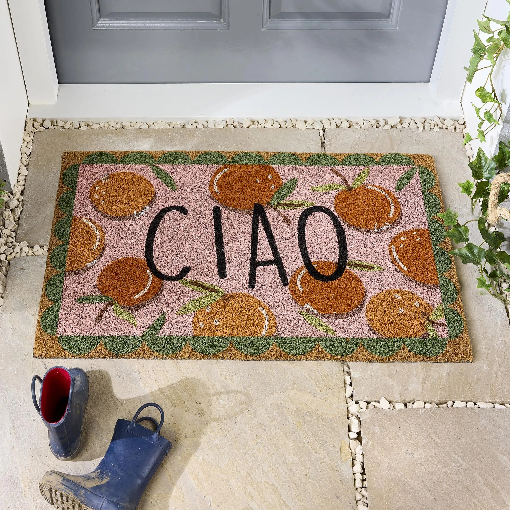 Ciao Doormat - Orange, Coir product