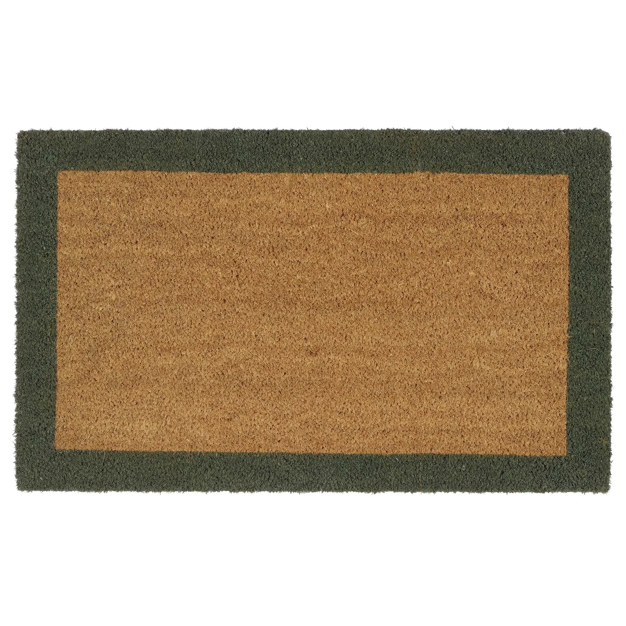 Coir Border Doormat - Green alternate view