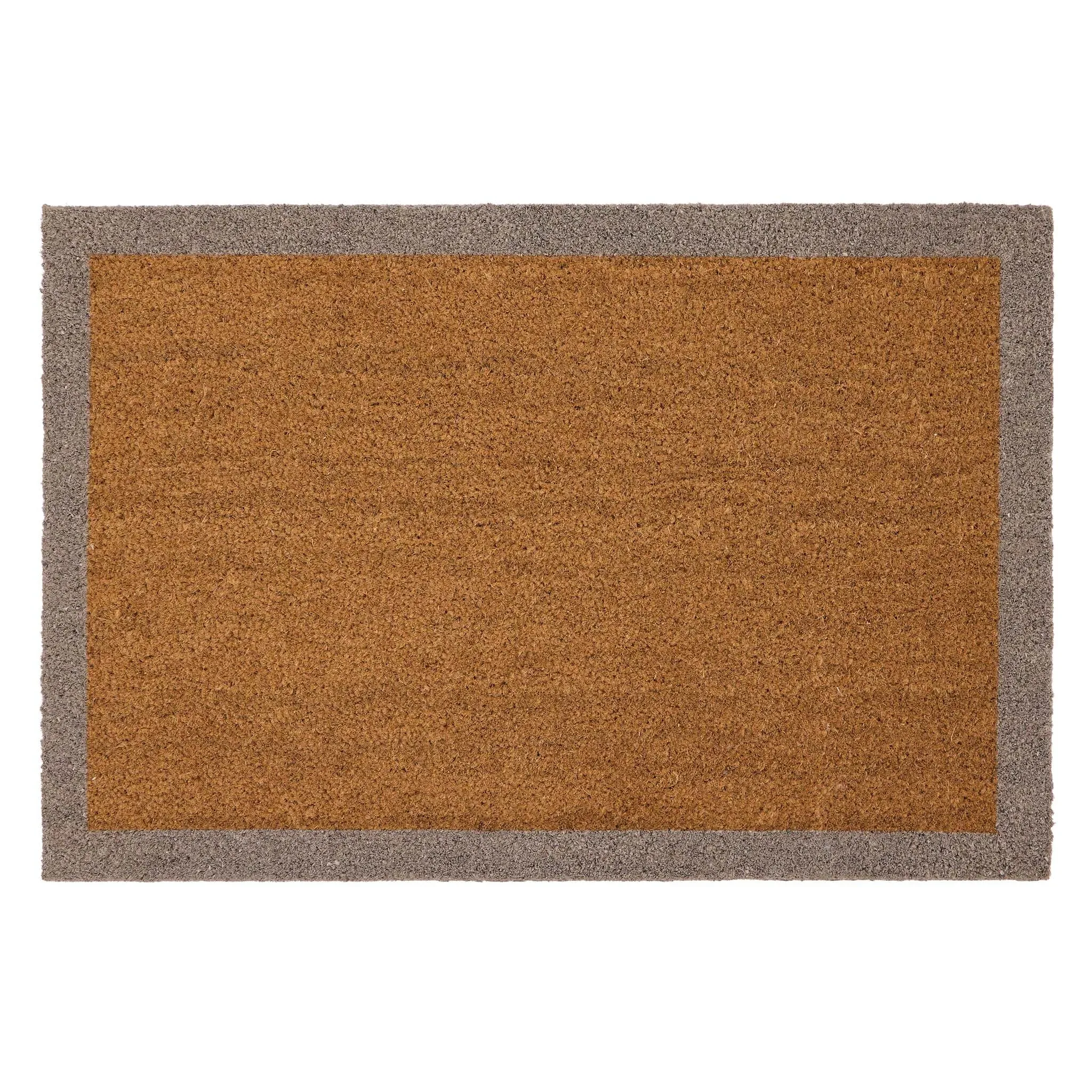 Coir Border Doormat - Taupe alternate view