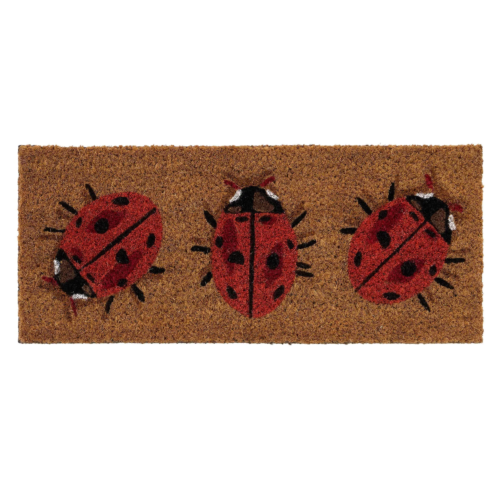 Coir Insert Ladybird Doormat - Natural alternate view