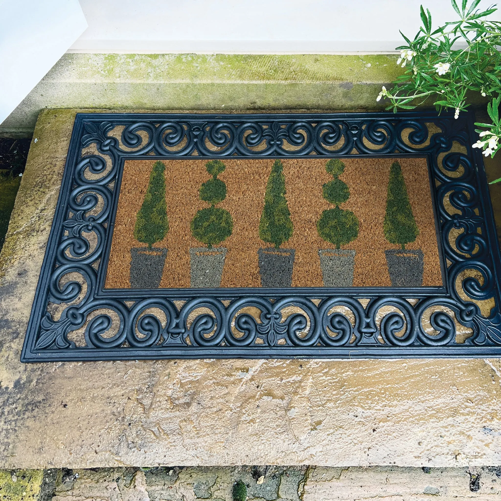 Coir Insert Topiary Doormat - Natural, Coconut Husk product