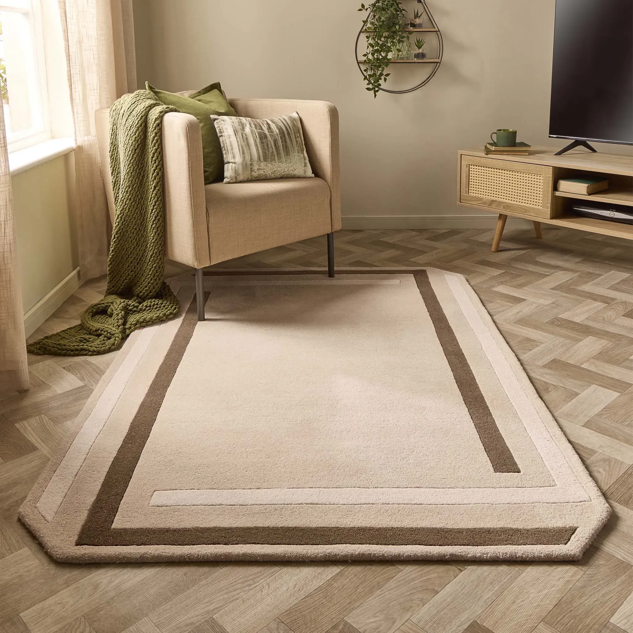 Contour Rug - Beige, Wool product