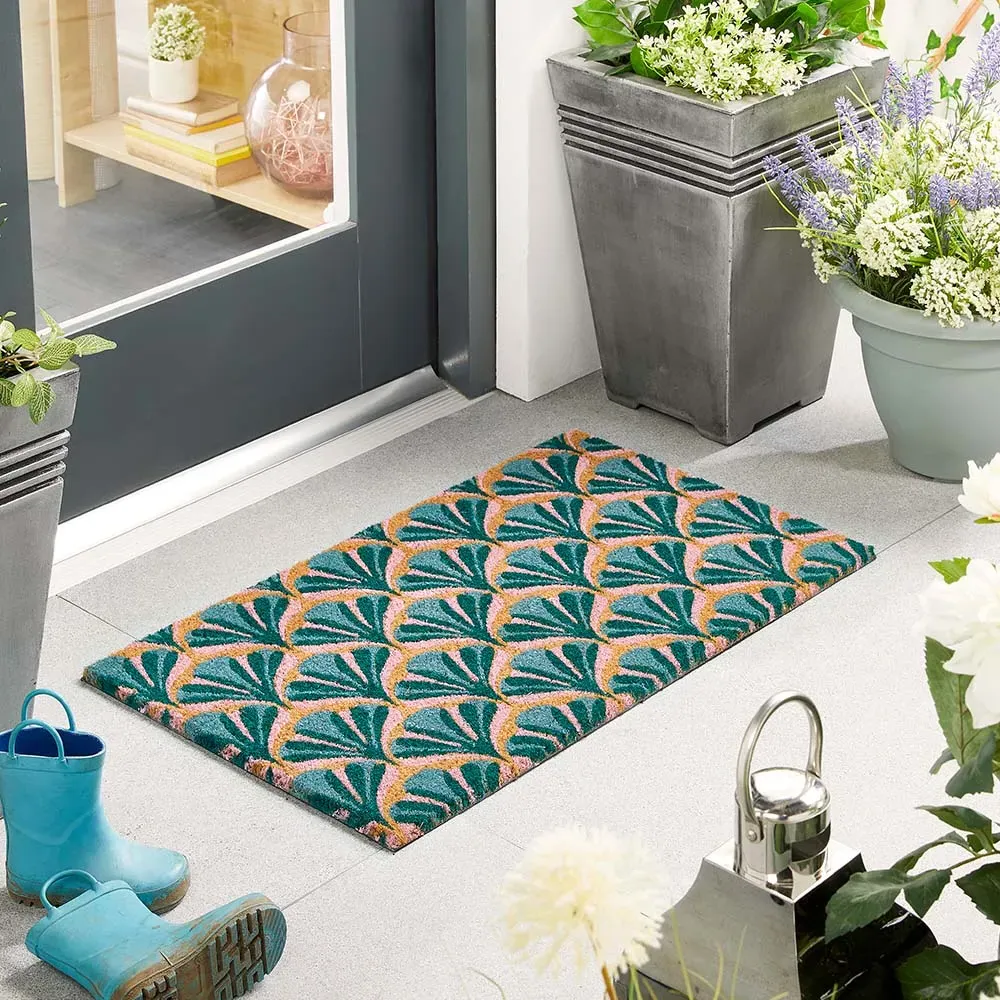 Deco Coir Doormat - Green, Blue product