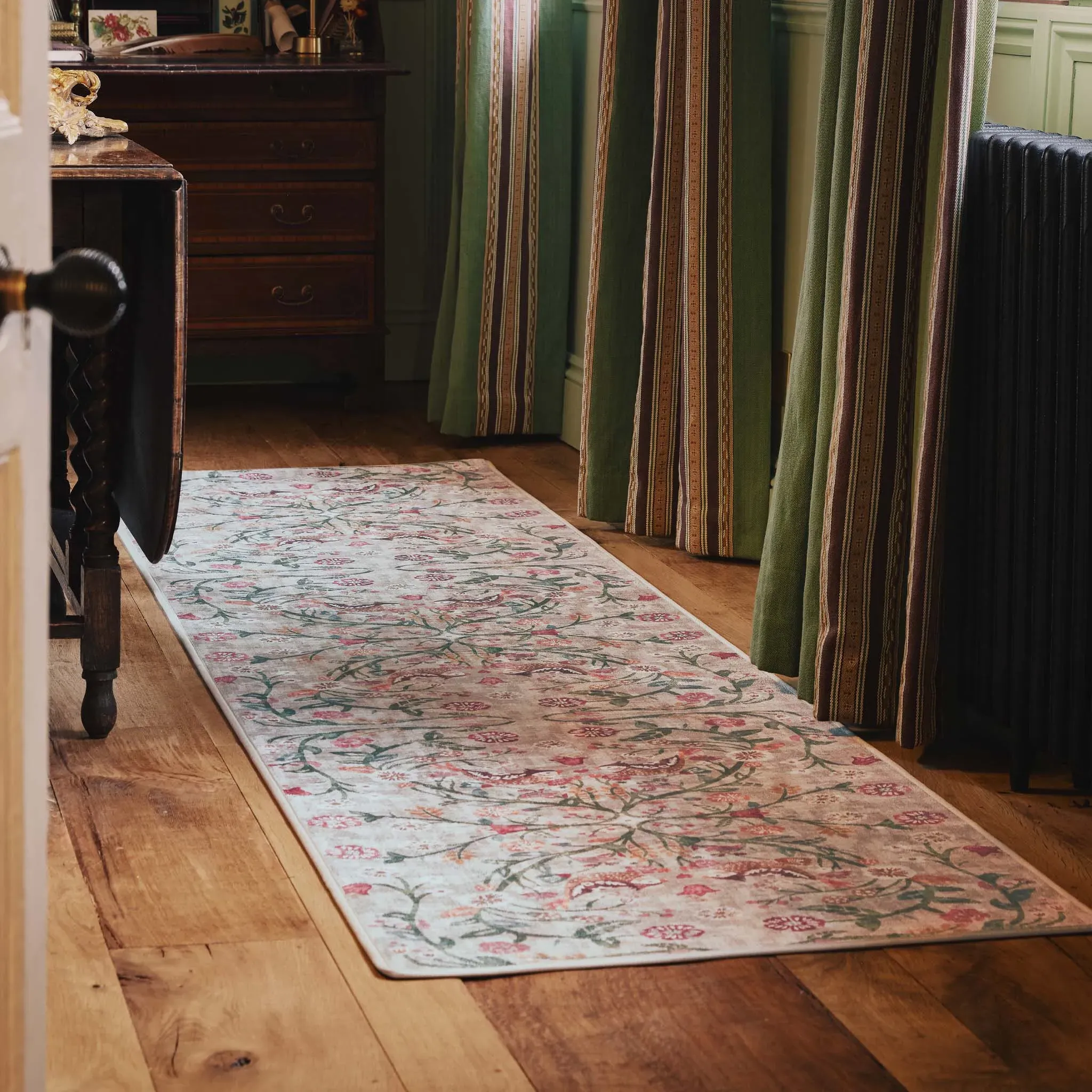 Heritage Garden Washable Runner - Beige, Recycled Polyester product