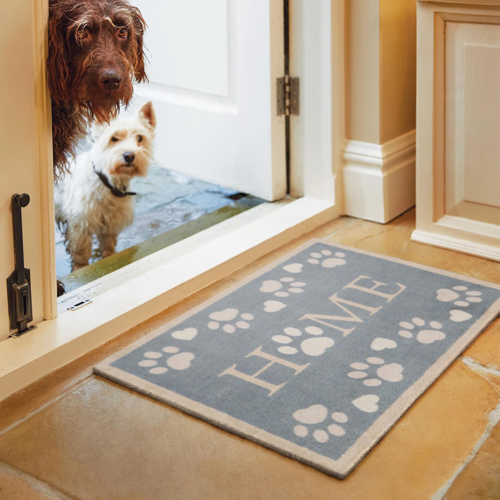 Home Paws Washable Doormat - Blue product