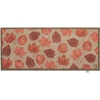 Autumn Leaves Washable Runner - Beige