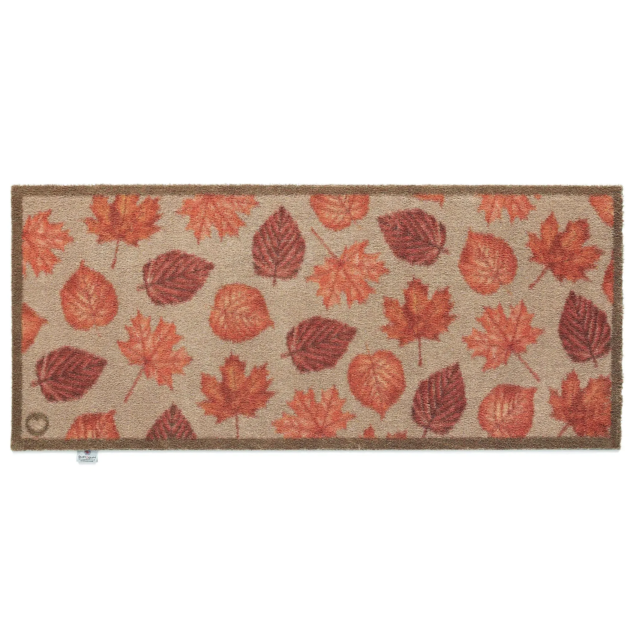 Autumn Leaves Washable Runner - Beige image