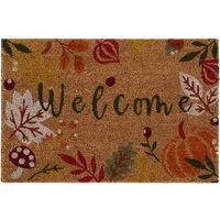 Autumnal Welcome Coir Doormat