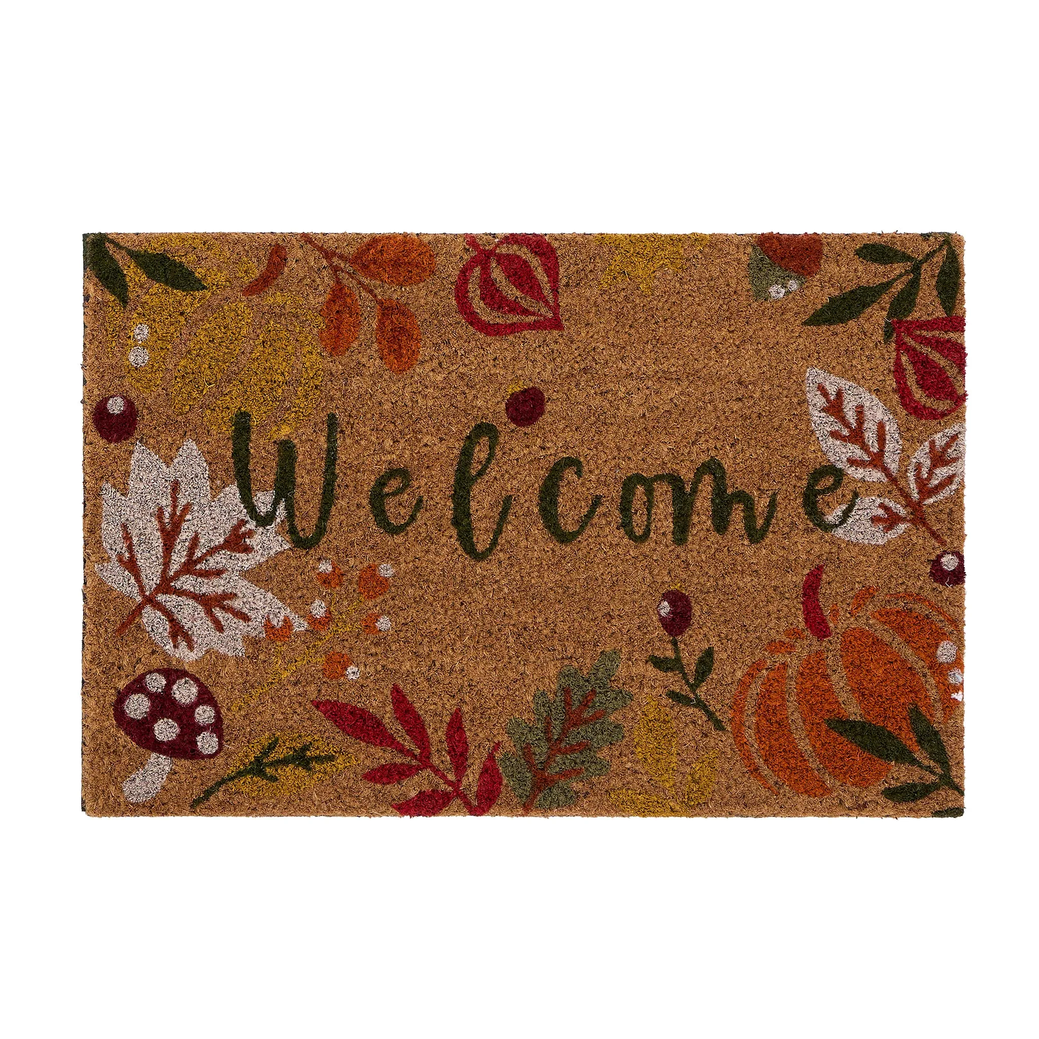 Autumnal Welcome Coir Doormat image