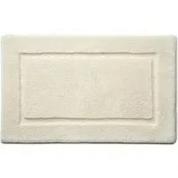 Bamboo Border Bath Mat - Cream