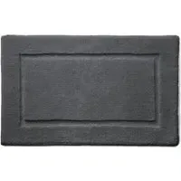 Bamboo Border Bath Mat - Graphite