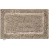 Bamboo Border Bath Mat - Latte
