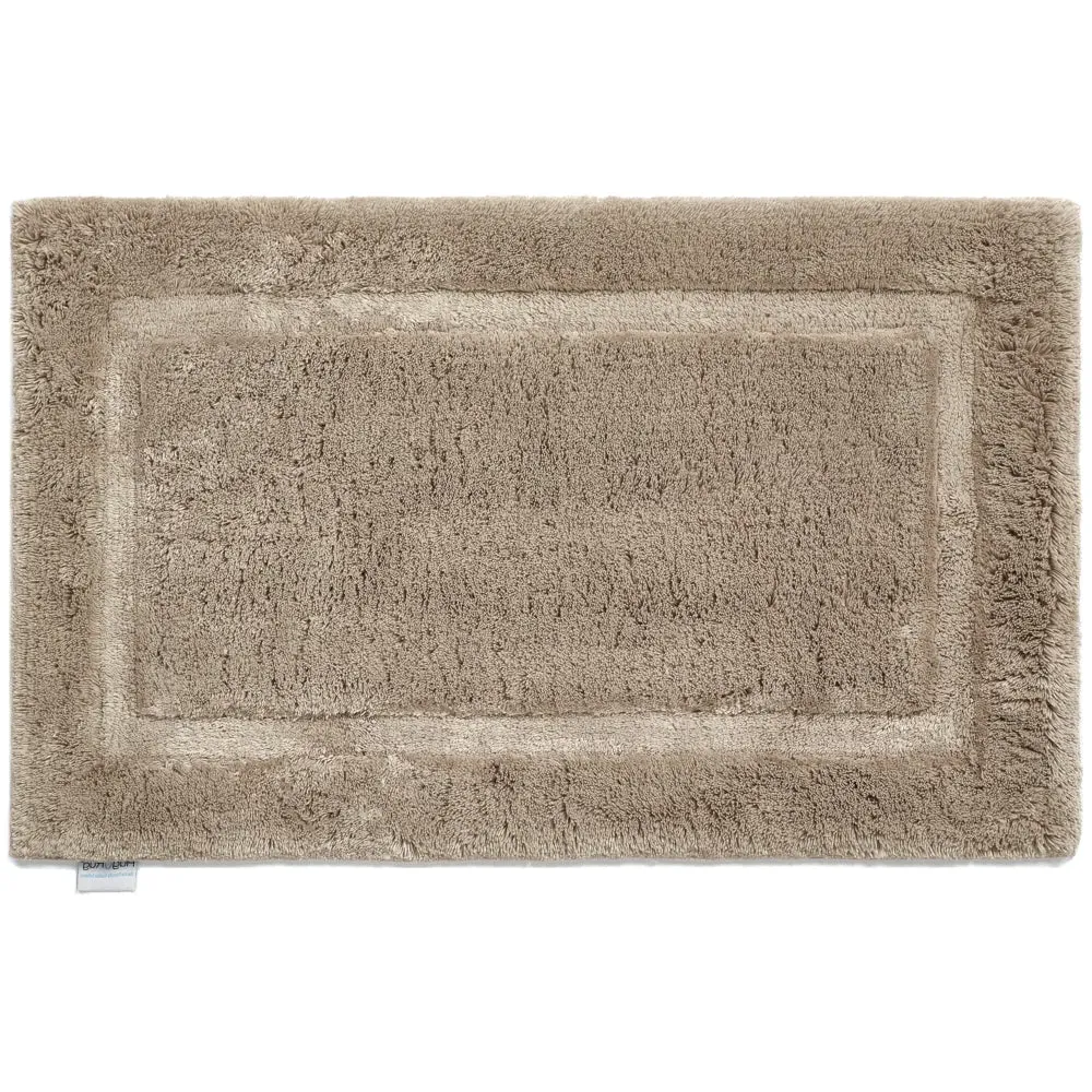 Bamboo Border Bath Mat - Latte