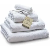 Bamboo Hand Towel - White