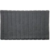 Bamboo Stripe Bath Mat - Graphite