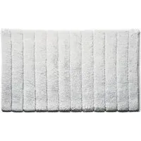 Bamboo Stripe Bath Mat - White